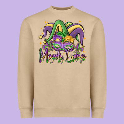 Mardi Gras Heavyweight Sweatshirt Designed By Maliassmallbusiness