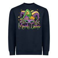 Navy mardi gras Heavyweight Sweatshirt - MaliasSmallBusiness