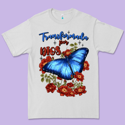 Transformada Por Dios Premium Tee Designed By Jahusdesignshop