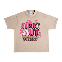 French Oak strike out cancer baseball Urban Heavy Tee - MaliasSmallBusiness