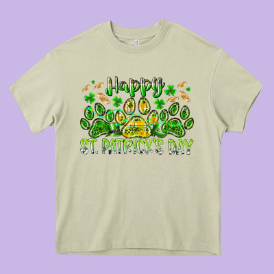 Heppy St. Patricks Day Heavy Core Tee Designed By Racoondesign