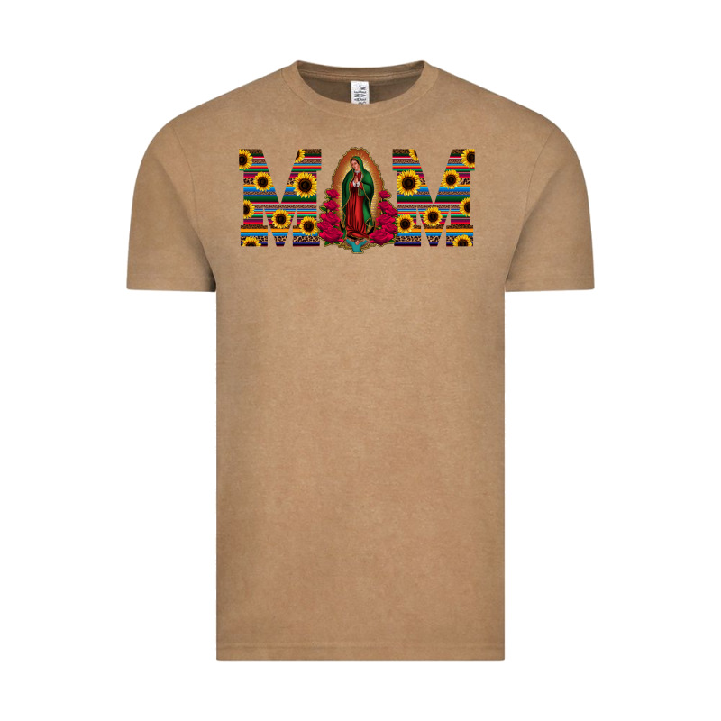 Mom Lady Of Guadalupe  Serape Sunflower Vintage Tee by Jasminsmagicworld | Teevron