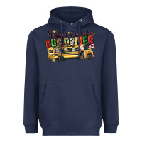 Navy santas favorite bus driver Heavyweight Hoodie - texasbilliewilder