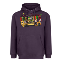 Plum santas favorite bus driver Heavyweight Hoodie - texasbilliewilder