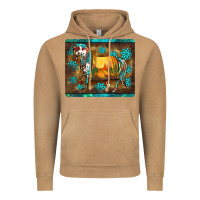 Western Horse Sunset Turquoise's Gemstones Mousepad Vintage Hoodie | Teevron