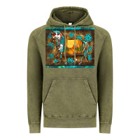 Vintage Olive western horse sunset turquoise's gemstones mousepad Vintage Hoodie - BarkalooDesign