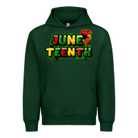 Forest Green Juneteenth Urban Hoodie - FaDigitalArtStudio