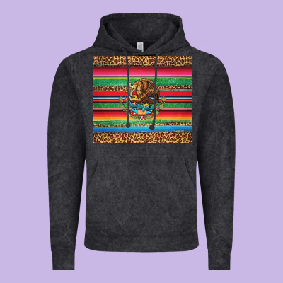 Serape Leopard Mexican Vintage Hoodie Designed By Jasminsmagicworld