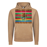 Vintage Coffee serape leopard mexican Vintage Hoodie - Jasminsmagicworld