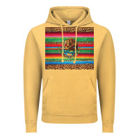 Vintage Mustard serape leopard mexican Vintage Hoodie - Jasminsmagicworld