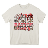 Cream hey batter batter swing Heavy Core Tee - RacoonDesign