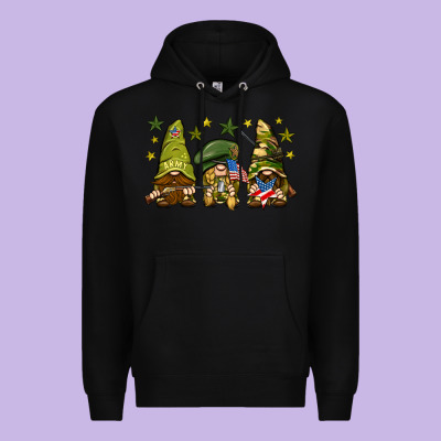 Army Gnomes 4th Of July Premium Hoodie Designed By Howdyjamesfarm