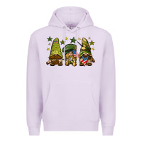 Lilac Army Gnomes 4th of july Premium Hoodie - HowdyJamesFarm