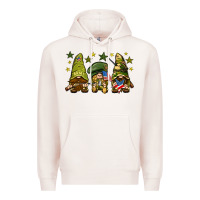 Pale Pink Army Gnomes 4th of july Premium Hoodie - HowdyJamesFarm
