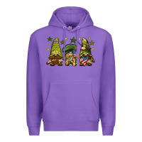 Purple Army Gnomes 4th of july Premium Hoodie - HowdyJamesFarm