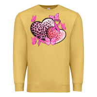 Antique Gold Cancer hearts Cancer Awaneress Premium Sweatshirt - HowdyJamesFarm