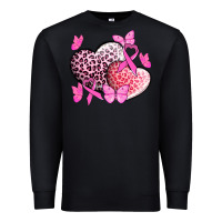 Black Cancer hearts Cancer Awaneress Premium Sweatshirt - HowdyJamesFarm