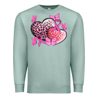 Seafoam Cancer hearts Cancer Awaneress Premium Sweatshirt - HowdyJamesFarm