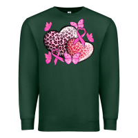 Sports Green Cancer hearts Cancer Awaneress Premium Sweatshirt - HowdyJamesFarm