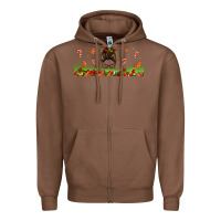 Chestnut christmas mama messy bun Zipper Hoodie - Jasminsmagicworld
