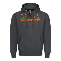 Smoke christmas mama messy bun Zipper Hoodie - Jasminsmagicworld