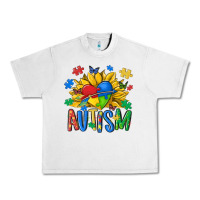 Lunar Rock austism sunflower Urban Heavy Tee - MaliasSmallBusiness