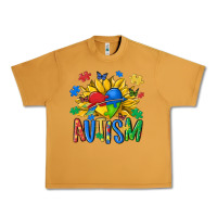 Peanut Butter austism sunflower Urban Heavy Tee - MaliasSmallBusiness
