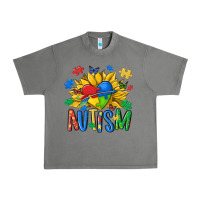 Tornado austism sunflower Urban Heavy Tee - MaliasSmallBusiness