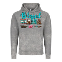 Cloud Rock blessed mama serape cowhide turquoise Vintage Hoodie - Jasminsmagicworld