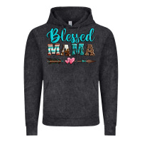 Vintage Black blessed mama serape cowhide turquoise Vintage Hoodie - Jasminsmagicworld