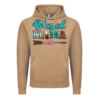 Vintage Coffee blessed mama serape cowhide turquoise Vintage Hoodie - Jasminsmagicworld