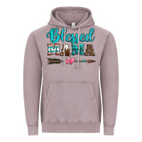 Vintage Zinc blessed mama serape cowhide turquoise Vintage Hoodie - Jasminsmagicworld