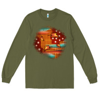 Army Green fall patch Long Sleeve Tee - JahusDesignShop