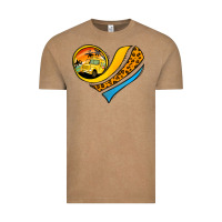 Vintage Coffee school bus heart Vintage Tee - Jasminsmagicworld