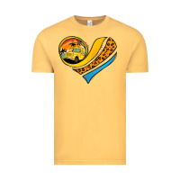 Vintage Mustard school bus heart Vintage Tee - Jasminsmagicworld