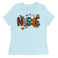 Baby Blue nurse halloween Ladies Tee - CowhideDigitalArt