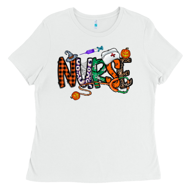 Nurse Halloween Ladies Tee by CowhideDigitalArt | Teevron