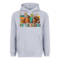 Heather Grey Tis' the season Fall Heavyweight Hoodie - NancyCooperArtShop
