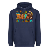 Navy Tis' the season Fall Heavyweight Hoodie - NancyCooperArtShop