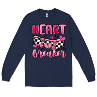 Navy heart breaker Long Sleeve Tee - MaliasSmallBusiness