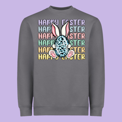Happy Easter Heavyweight Sweatshirt Designed By Maliassmallbusiness