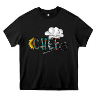 Black chef Heavy Core Tee - CowhideDigitalArt