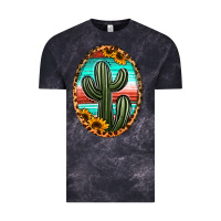 Cloud Black serape and sunflower cactus Vintage Tee - Jasminsmagicworld