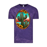 Cloud Purple serape and sunflower cactus Vintage Tee - Jasminsmagicworld