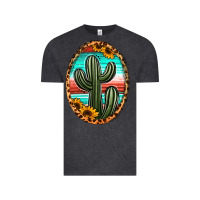 Vintage Black serape and sunflower cactus Vintage Tee - Jasminsmagicworld