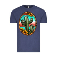 Vintage Denim serape and sunflower cactus Vintage Tee - Jasminsmagicworld