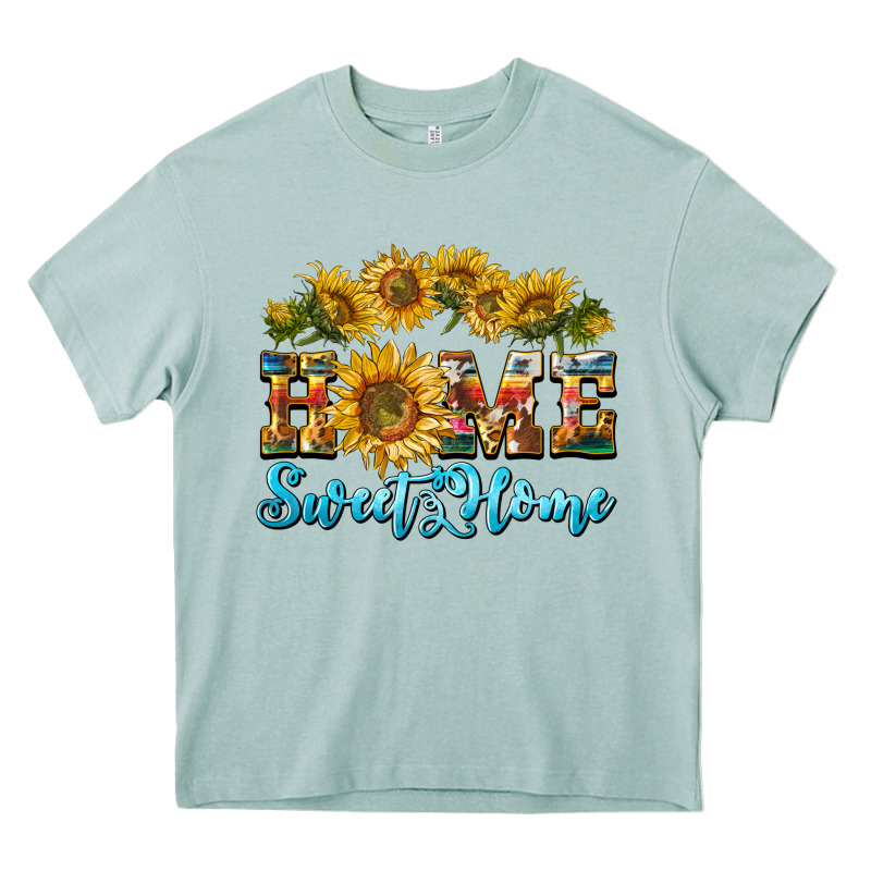 Home Sweet Home Sunflower Heavy Core Tee by BarkalooDesign | Teevron