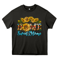 Asphalt home sweet home sunflower Heavy Core Tee - BarkalooDesign