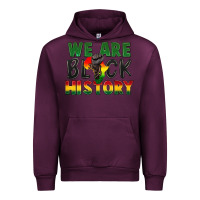 Mauve Wine We are black history Urban Hoodie - FaDigitalArtStudio