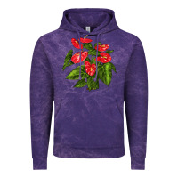 Cloud Purple anthurium Vintage Hoodie - LillyAllenDesigns